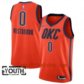Oklahoma City Thunder Trikot Russell Westbrook 0 2018-19 Nike Orange Swingman - Kinder